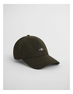 Shield Melton Cap in Dark Sage