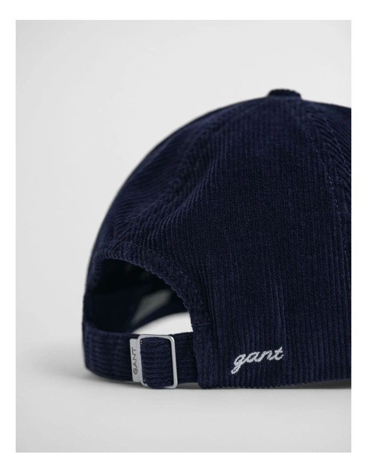 G Badge Corduroy Cap in Evening Blue image 2
