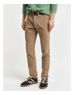 1000439 Slim Cord Jeans in Light Taupe