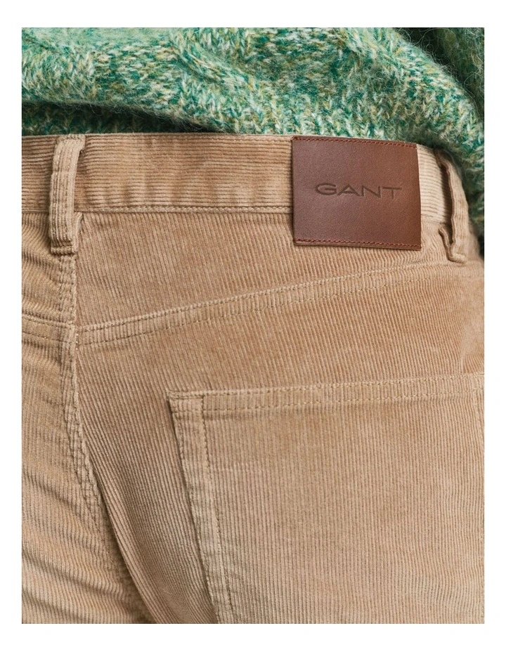 1000439 Slim Cord Jeans in Light Taupe image 3