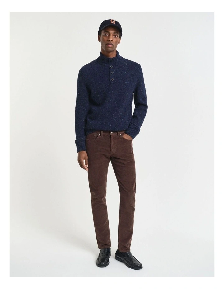 Slim Cord Jeans in Rich Brown image 5