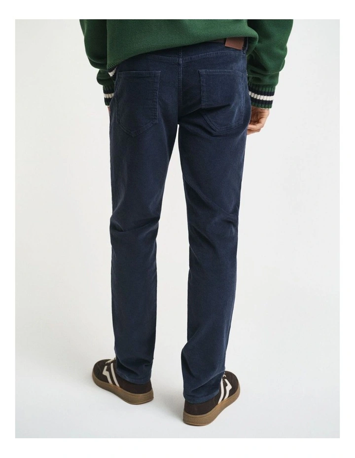 Slim Cord Jeans in Evening Blue image 2