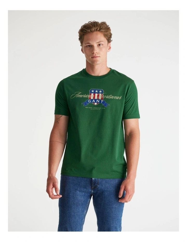 Graphic T-shirt in Forest Green image 1