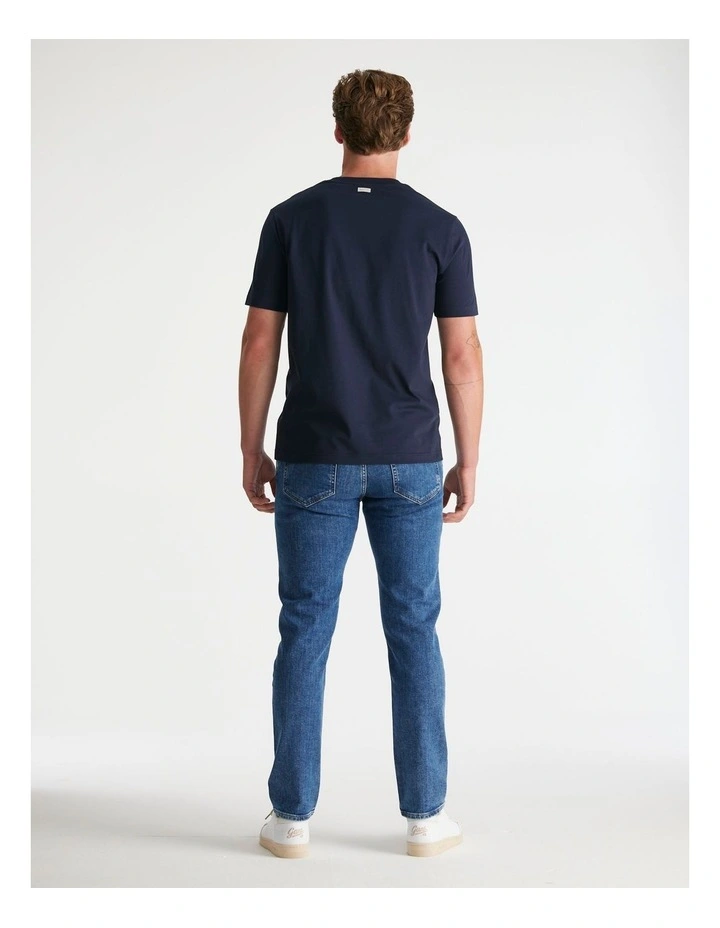 Graphic T-shirt in Evening Blue image 2