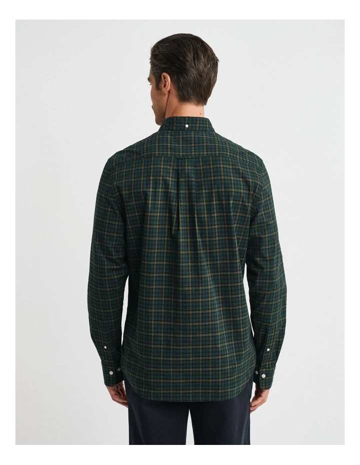 Classic Poplin Check Shirt in Tartan Green image 2