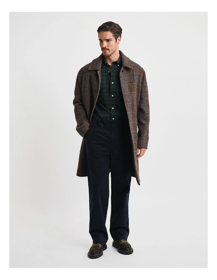 Classic Poplin Check Shirt in Tartan Green image 5