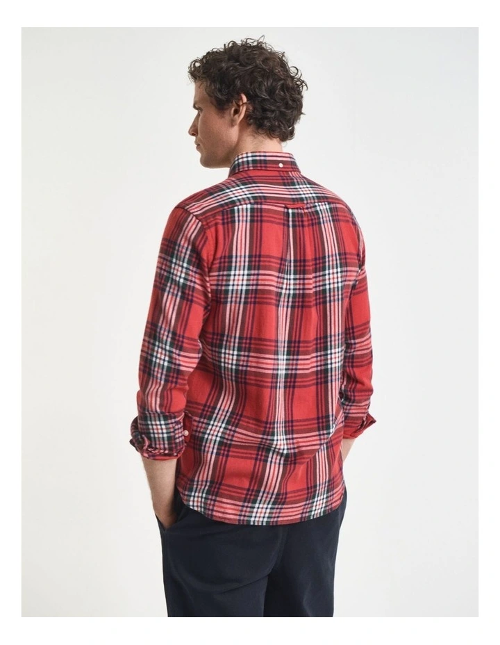 3250243 Reg Windblown Flannel Check Shirt in Modern Rust image 2