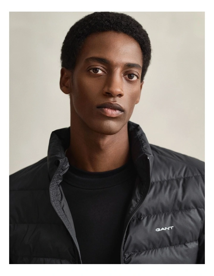 Light Down Jacket in Black image 2