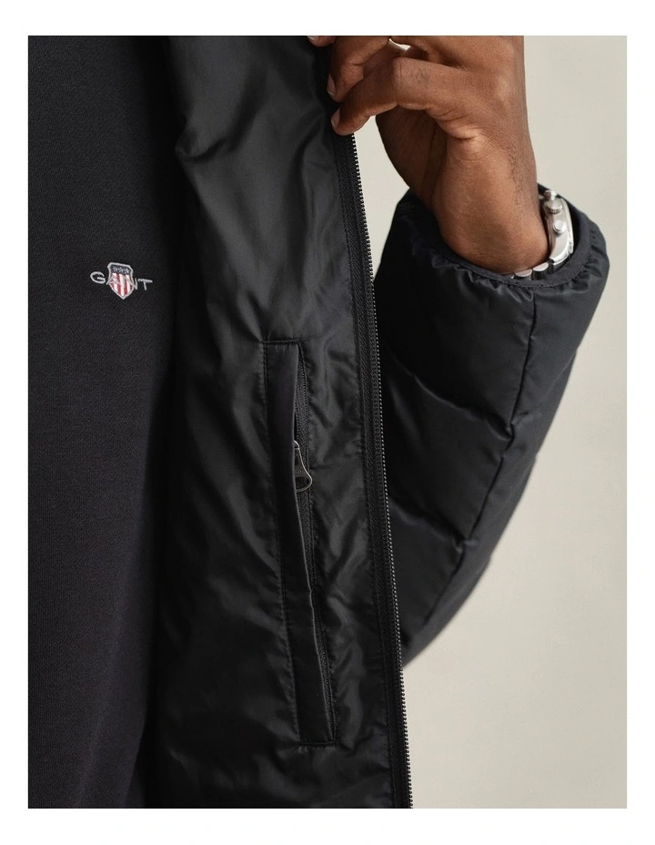 Light Down Jacket in Black image 5