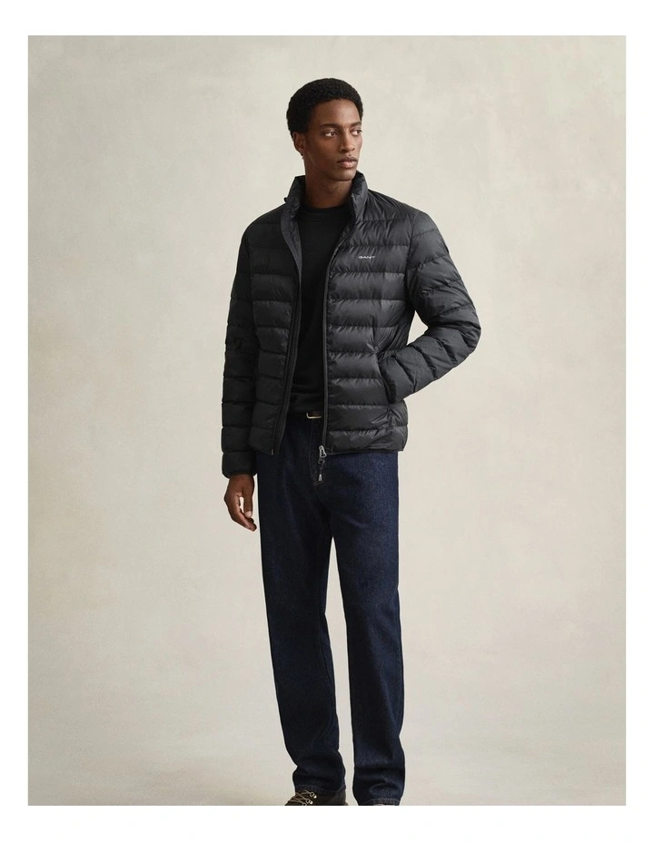 Light Down Jacket in Black image 6