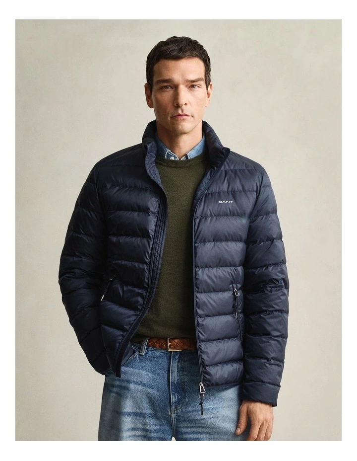 Light Down Jacket in Evening Blue image 1