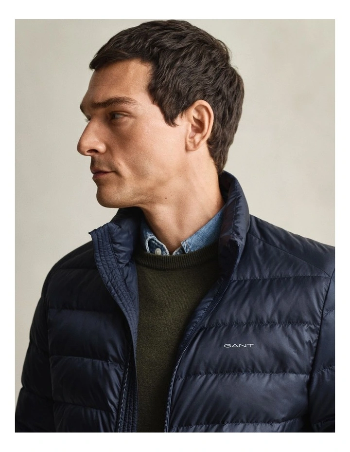 Light Down Jacket in Evening Blue image 2
