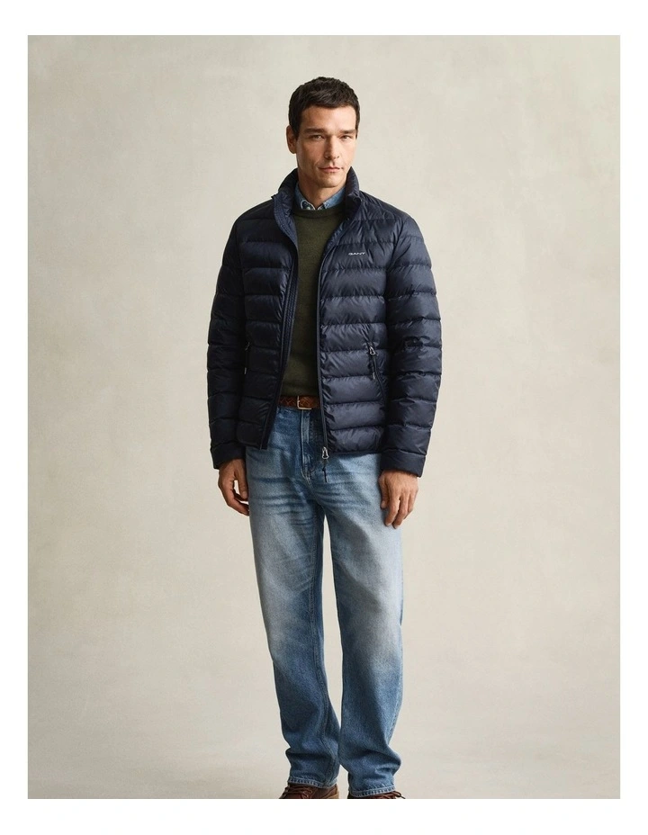 Light Down Jacket in Evening Blue image 5
