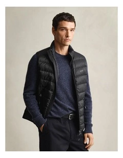 Light Down Vest in Black