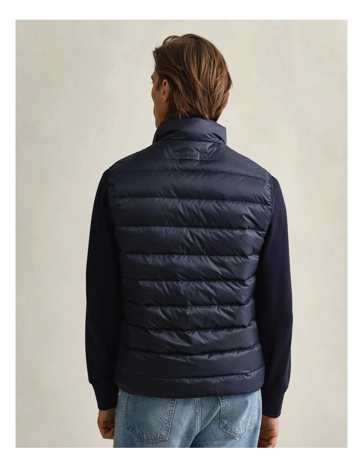Light Down Vest in Evening Blue image 3