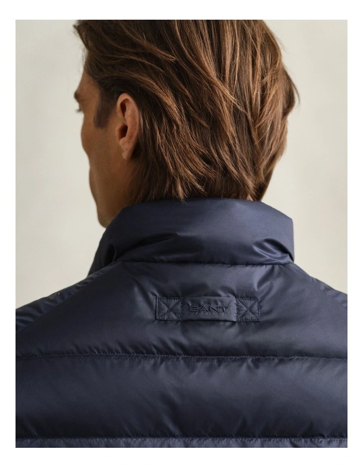 Light Down Vest in Evening Blue image 4