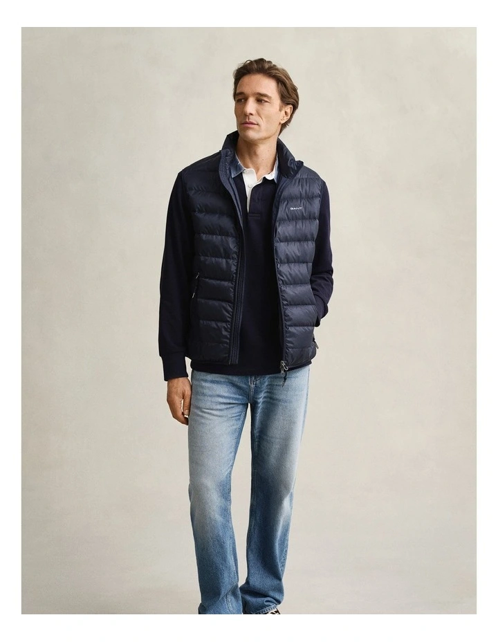 Light Down Vest in Evening Blue image 6