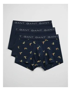 3 Pack Duck Print Trunk in Marine