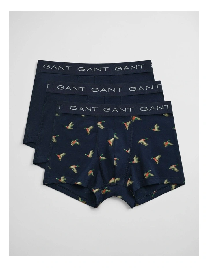 3 Pack Duck Print Trunk in Marine image 1