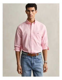 GANT 3000100 REG POPLIN SHIRT WASHED PINK