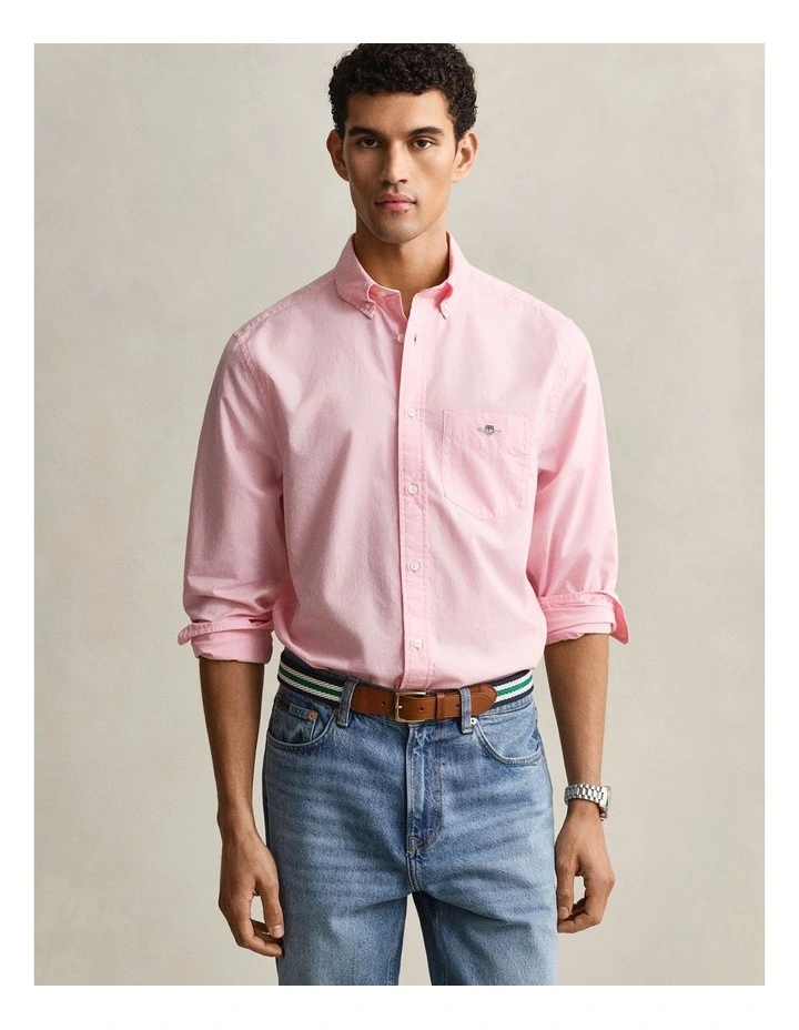 GANT 3000100 REG POPLIN SHIRT WASHED PINK image 1