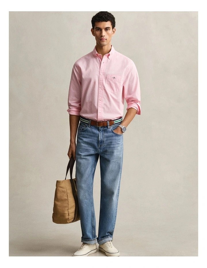 GANT 3000100 REG POPLIN SHIRT WASHED PINK image 4