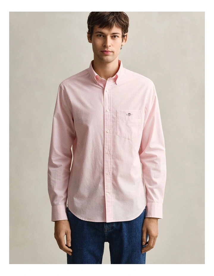 GANT 3000140 REG POPLIN BANKER BD WASHED PINK image 1