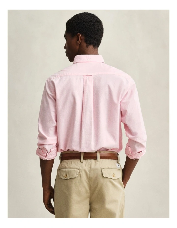 Regular Fit Classic Oxford Shirt in Washed Pink image 2