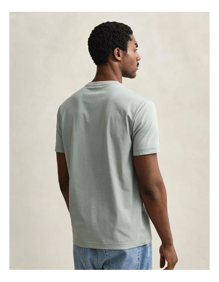 Regular Fit Shield T-Shirt in Ceramic Grey image 2