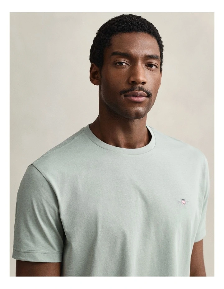 Regular Fit Shield T-Shirt in Ceramic Grey image 3
