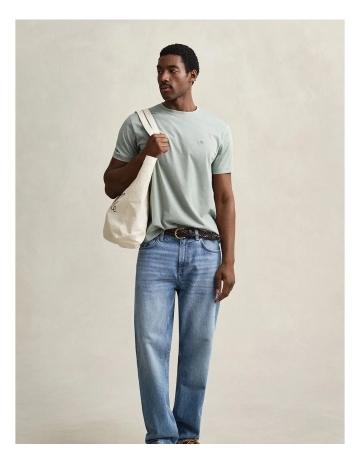 Regular Fit Shield T-Shirt in Ceramic Grey image 4