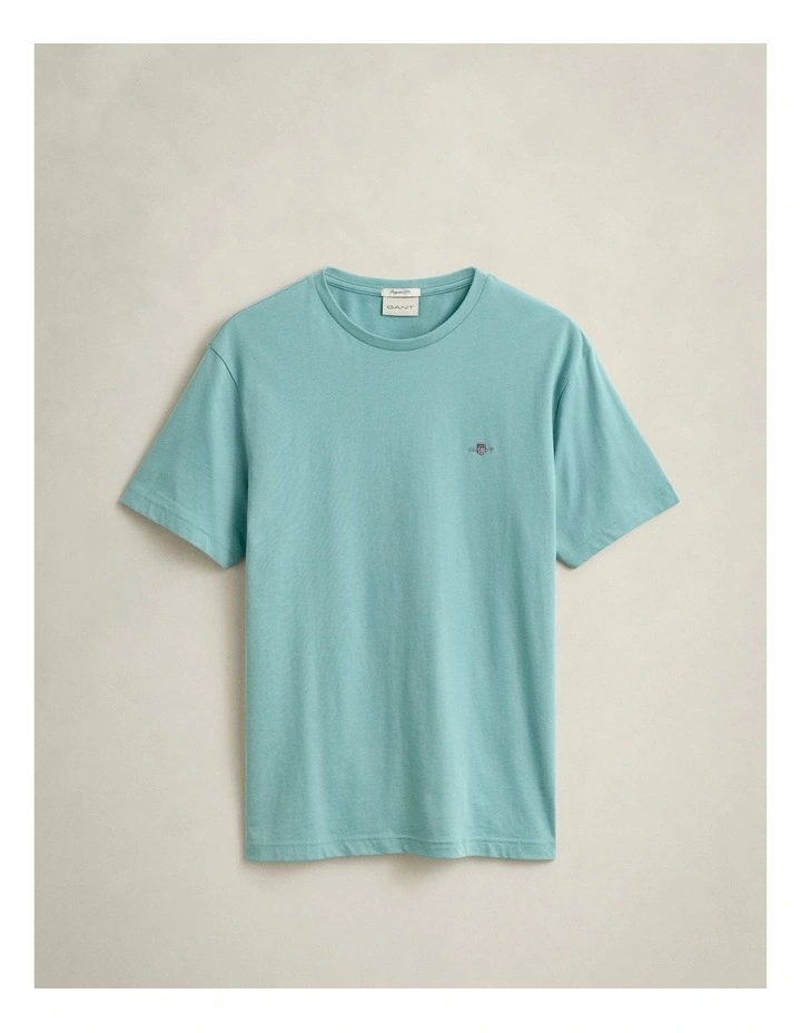 Regular Fit Shield T-Shirt in Muted Turquoise image 5