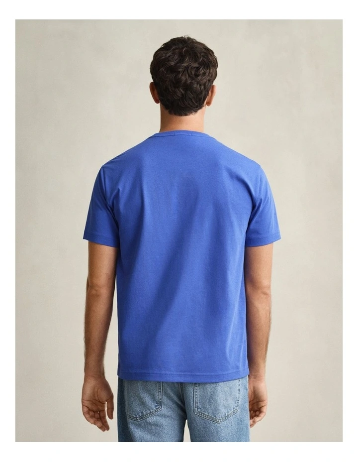 Regular Fit Shield T-Shirt in Royal Blue image 2