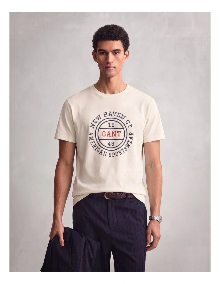 Graphic T-Shirt in Cream image 1
