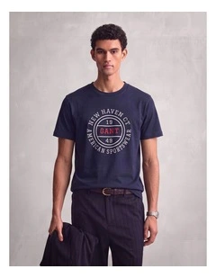 Graphic T-Shirt in Evening Blue