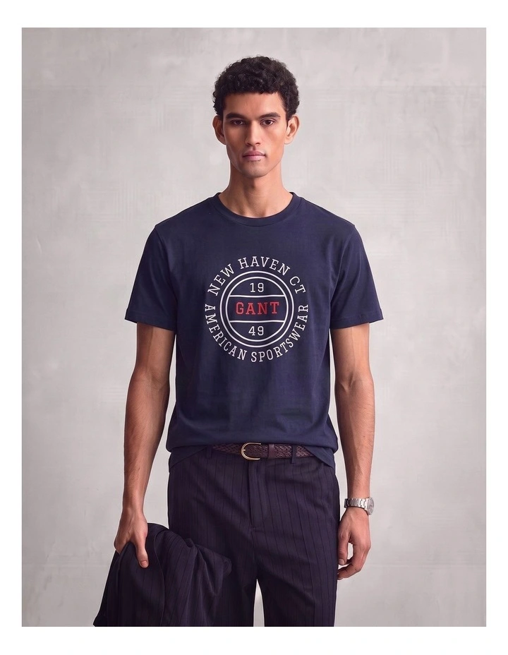 Graphic T-Shirt in Evening Blue image 1
