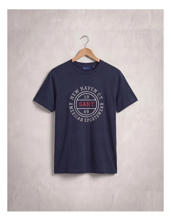 Graphic T-Shirt in Evening Blue image 4