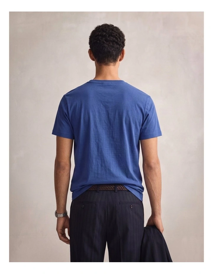 Graphic T-Shirt in Vintage Blue image 2