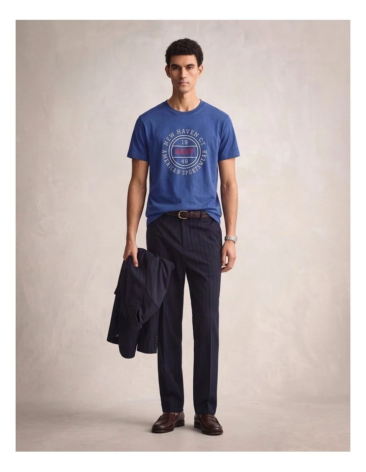 Graphic T-Shirt in Vintage Blue image 3