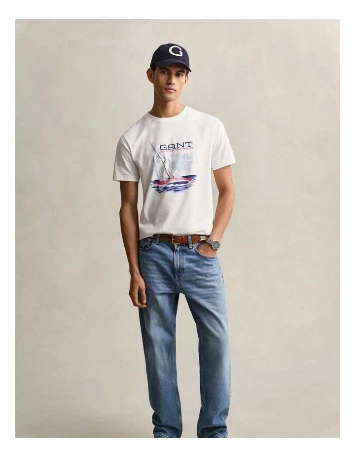 Graphic T-Shirt in Eggshell image 4