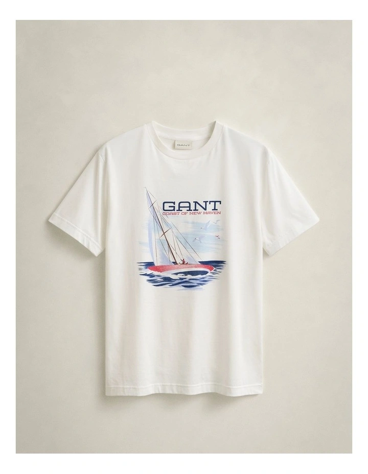 Graphic T-Shirt in Eggshell image 5