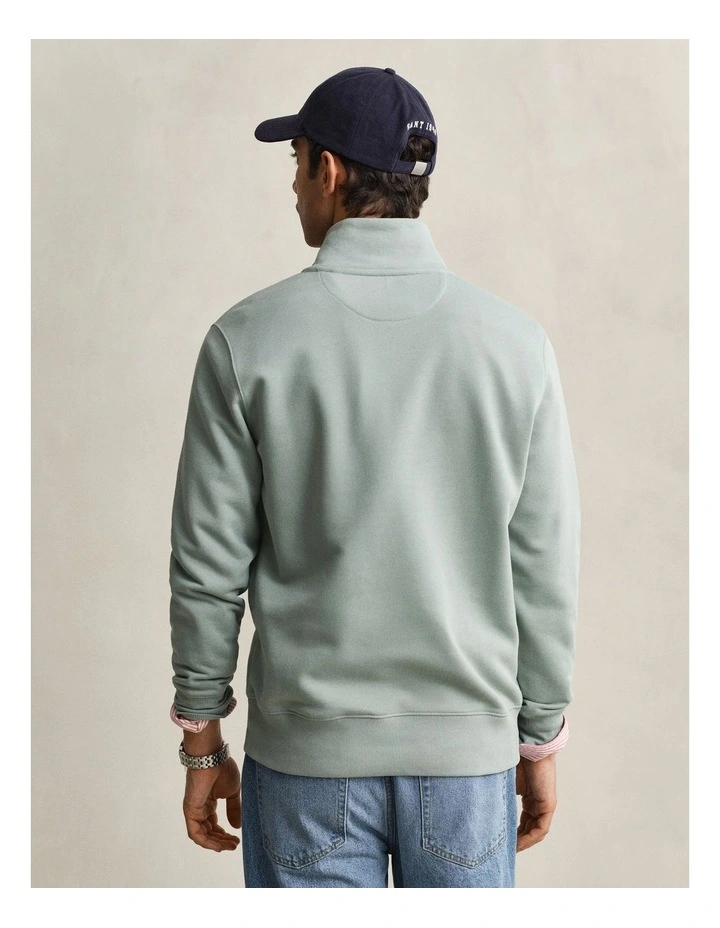 Shield Half-Zip Sweatshirt in Ceramic Grey image 2