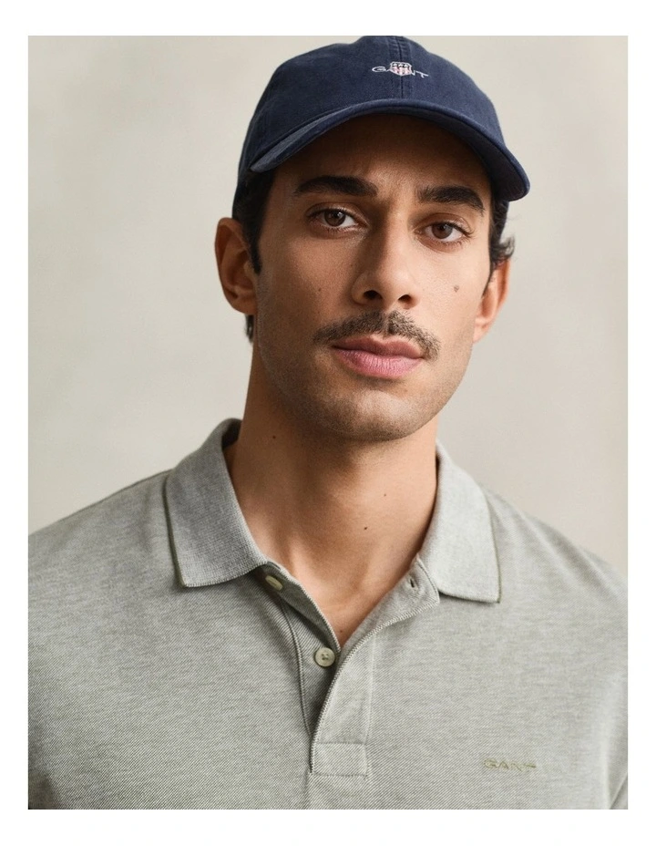 2 Tone Short Sleeve Polo in Dry Herb Green image 4