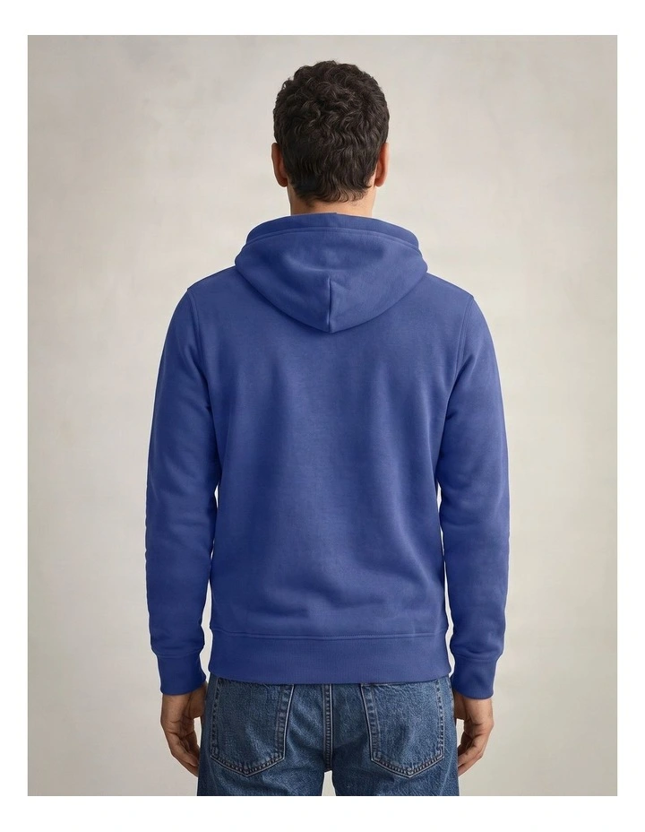Shield Hoodie in Vintage Blue image 2