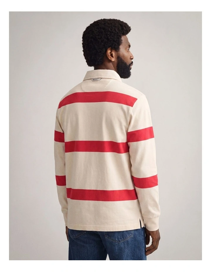 Striped Rugger in Creamed White image 2