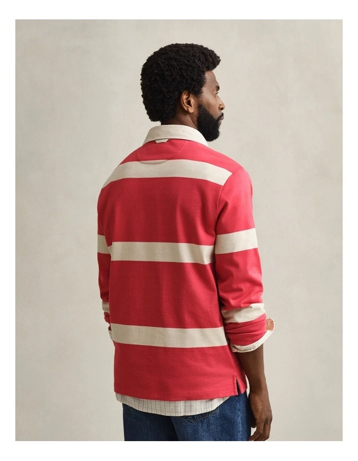 Striped Rugger in Creamed White image 2