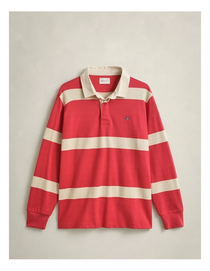 Striped Rugger in Creamed White image 6