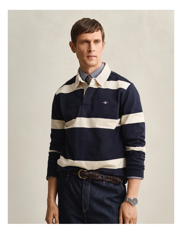 Striped Rugger in Evening Blue image 1