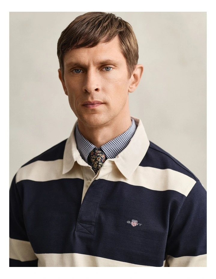 Striped Rugger in Evening Blue image 3