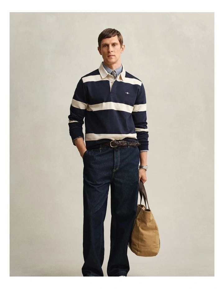 Striped Rugger in Evening Blue image 5